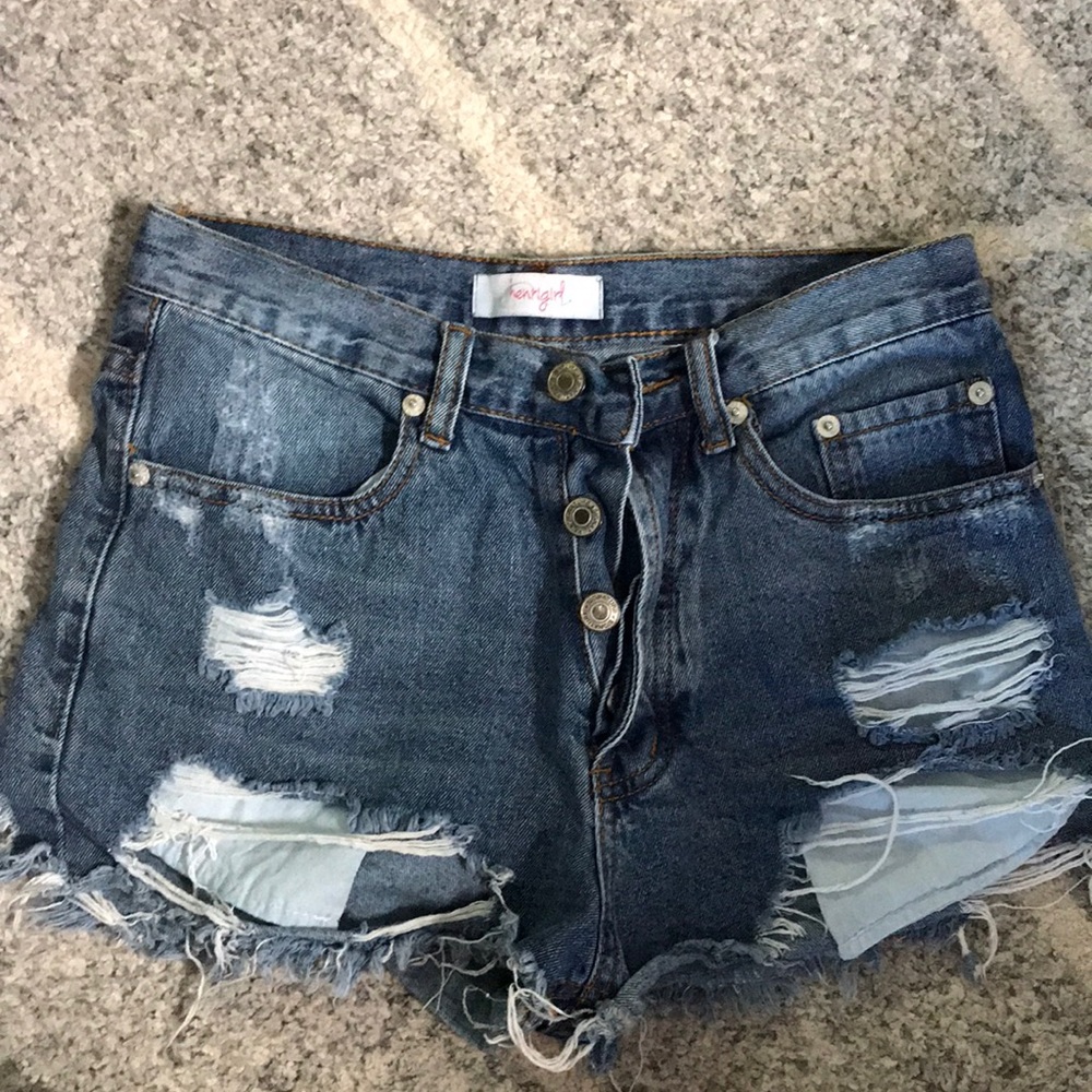 Henri girl jean shorts